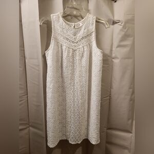 Xhilaration sleeveless dress lace overlay over lining size large